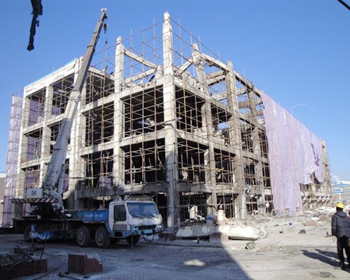 灾后拆除-2011年正月榆社化工厂厂房灾后拆除工程