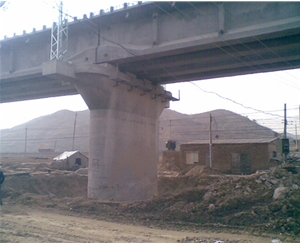 钻孔植筋加固-2010年3月-5月太中银铁路陕西榆林市子州段桥墩植筋加固工程