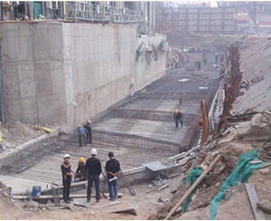2012年4月初万达酒店地下停车场植筋工程